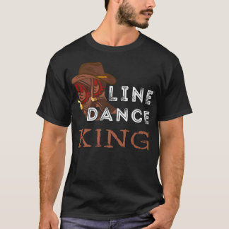 Camiseta Linha de Dança Masculina Rei Line Dancing Western 