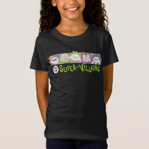 Camiseta Linha de Desenhos Animados dos Super-Vilões da DC