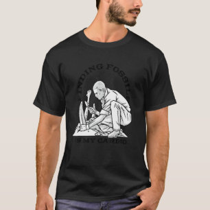 Camiseta Linha de Fósseis Paleontologia Arqueologia Ocupaçã