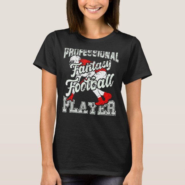 Camiseta Linha de Jogador de Futebol Americano de Fantasia  (Frente)