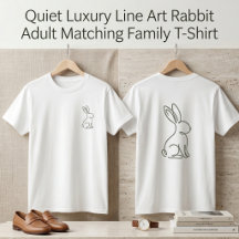 Linha de Luxo Silencioso Arte Coelho Adulto Corres