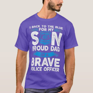 Camiseta Linha de PAI do Oficial da Polícia Ortopolar Azul