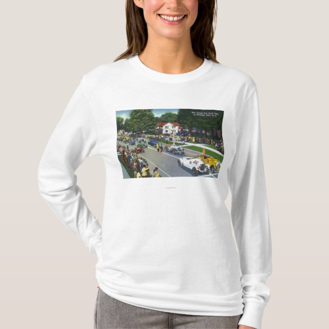 Camiseta Linha de partida na auto raça grande de Prix (Frente)