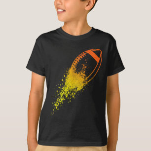 Camiseta Linha de Quarterback de Futebol Futebol Antigo