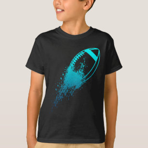 Camiseta Linha de Quarterback de Futebol Futebol Antigo Jog