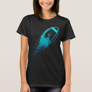 Camiseta Linha de Quarterback de Futebol Futebol Antigo Jog