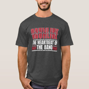 Camiseta Linha de tamboresO batimento cardíacoDos tambores