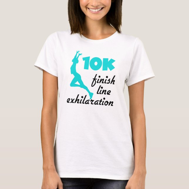 Camiseta Linha de Término Aqua de 10.000 (Frente)