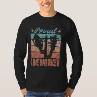 Camiseta Linha de Trabalho Lineman Lineman Lineworker Orden