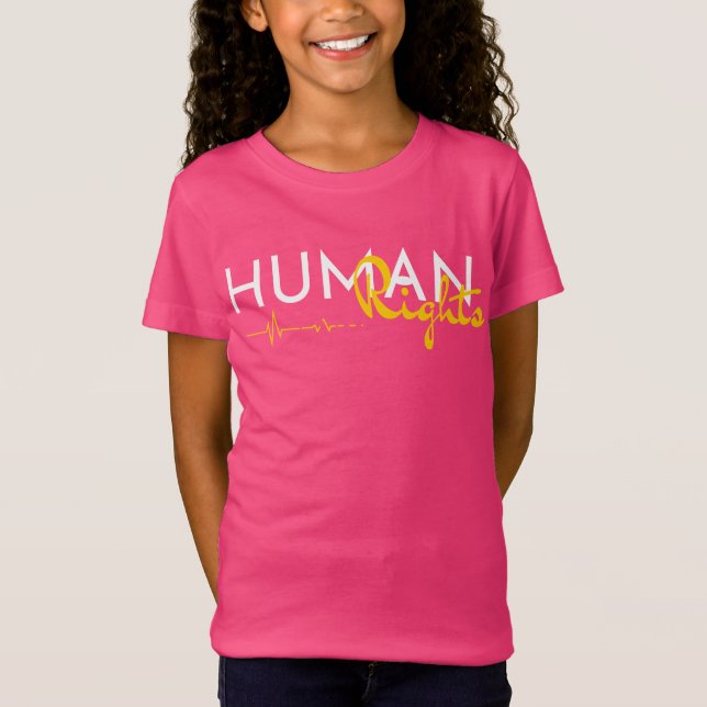 Camiseta Linha de vida dos direitos humanos (Frente)
