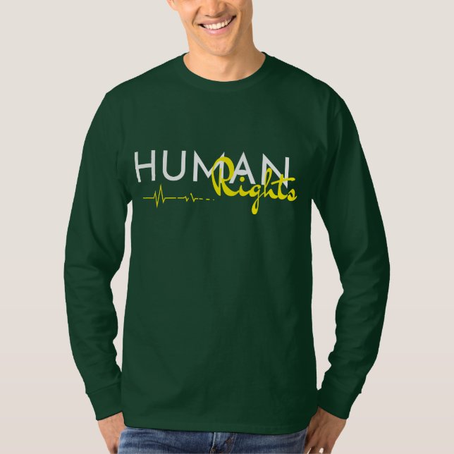 Camiseta Linha de vida dos direitos humanos (Frente)