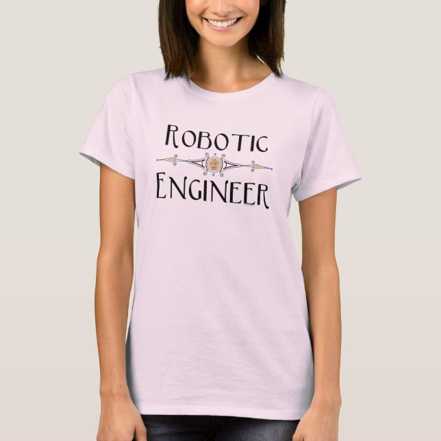 Camiseta Linha Decorativa de Engenheiro Robótica (Frente)