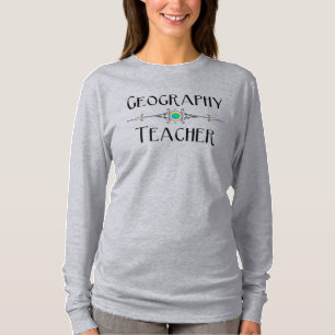 Camiseta Linha Decorativa do Professor de Geografia