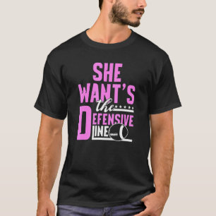Camiseta Linha Defensiva do jogador de futebol americano Ru
