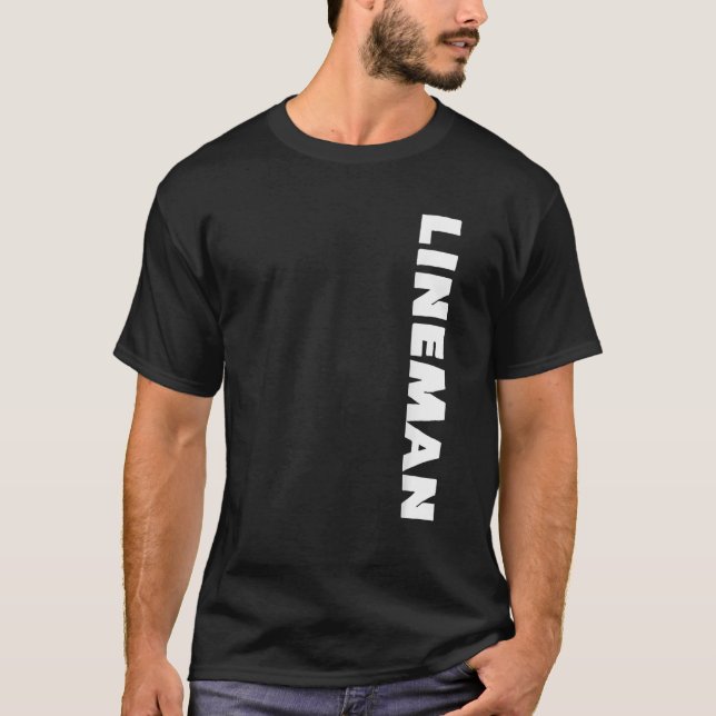 Camiseta Linha Defensiva ou Ofensiva de Futebol Lineman (Frente)
