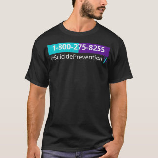 Camiseta Linha direta de prevenção de suicídio 18002758255