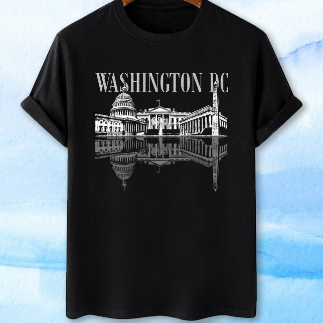 Camiseta Linha do horizonte de marcos do Washington Dc (Criador carregado)