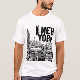 Camiseta Linha do horizonte Nova Iorque - Ponta e Ponta do