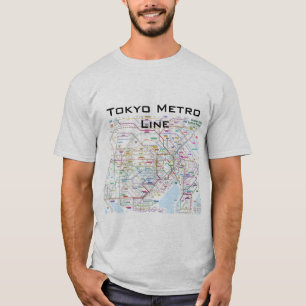 Camiseta Linha do metro de Tokyo