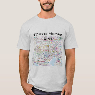 Camiseta Linha do metro de Tokyo