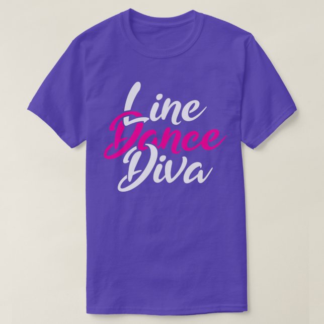 Camiseta Linha do País Ocidental Dançando Diva Mulheres na  (Frente do Design)