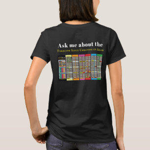 Camiseta Linha do tempo desde a criação do Adam T-Shirt