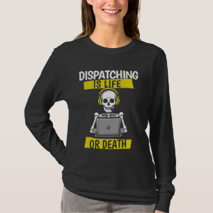 Camiseta Linha Dourada fina Skeleton Policial Amarelo Emerg