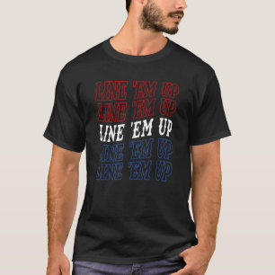 Camiseta Linha Em Cima Cute Morgan Roupas de Merch Vermelh