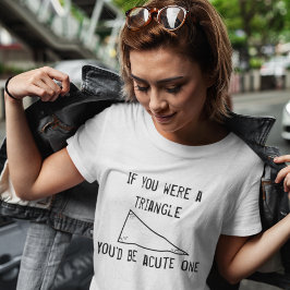 Camiseta Linha Engraçada de Recolha: Triângulo