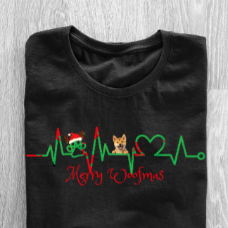 Camiseta Linha "Feliz Woofmas" Pet Dog EKG