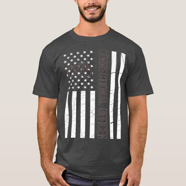 Camiseta Linha fina de Cinzas CO American Flag Premium (Frente)