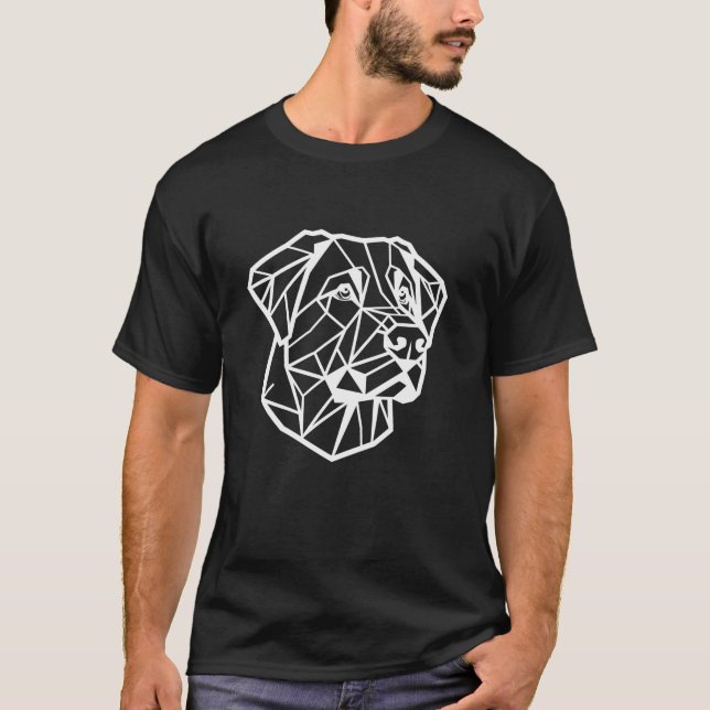 Camiseta Linha Geométrica Arte Anatóloga Cachorro Kangal L (Frente)