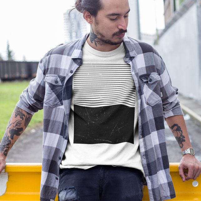 Camiseta Linha Negra Minimalista (Criador carregado)