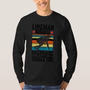 Camiseta Linha Ofensiva de Futebol Americano Porque Quarter