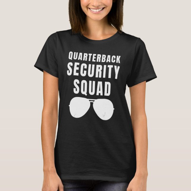 Camiseta Linha Ofensiva de Futebol do Quarterback Security  (Frente)