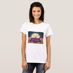 Camiseta Linha Skyline da cidade de Salt