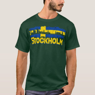 Camiseta Linha Skyline de Suecia de Estocolmo 6