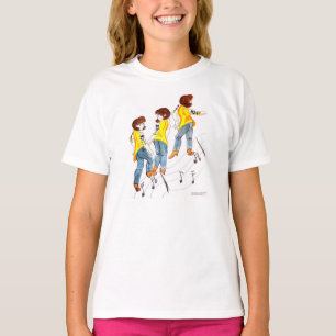 Camiseta Linha t-shirt da dança