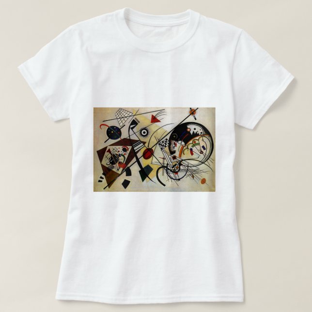 Camiseta Linha Transversal Sem Partida do Kandinsky (Frente do Design)