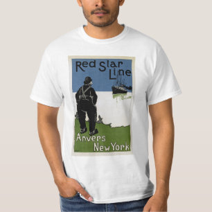 Camiseta Linha vermelha da estrela