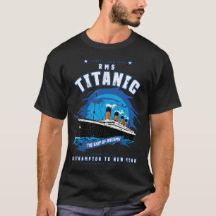 Camiseta Linha White Star Rms Titanic O Navio De Sonhos Gif