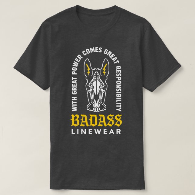Camiseta Linhagem BADASS (Frente do Design)