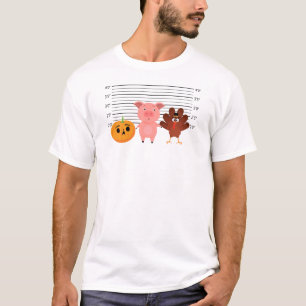 Camiseta Linhagem de Ação de Graças - Engraçada Turca Pumpk