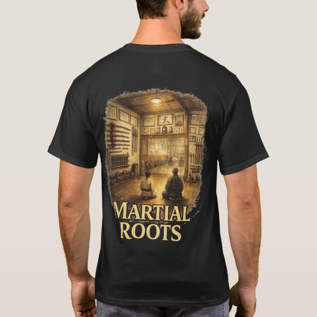 Camiseta Linhagem de Karate Raízes Marciais (Verso)