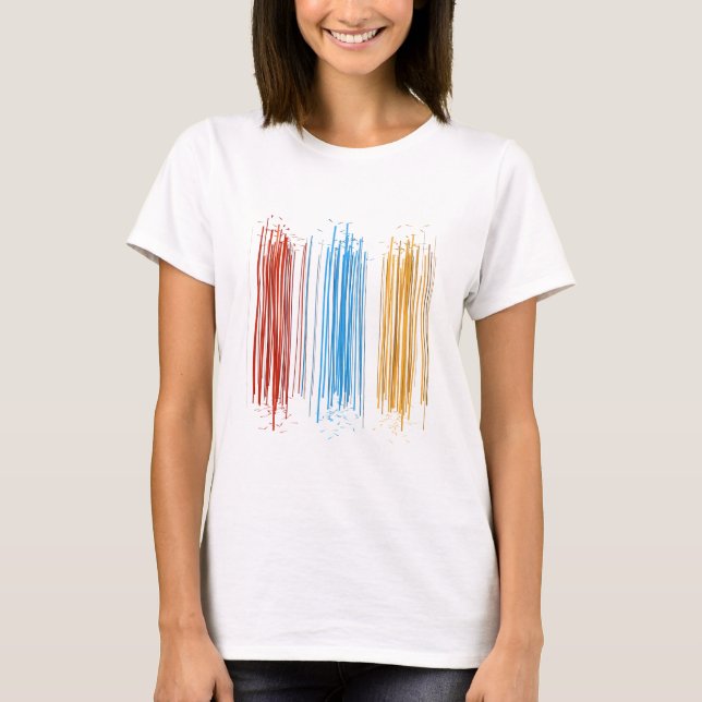 Camiseta Linhas abstratas (Frente)