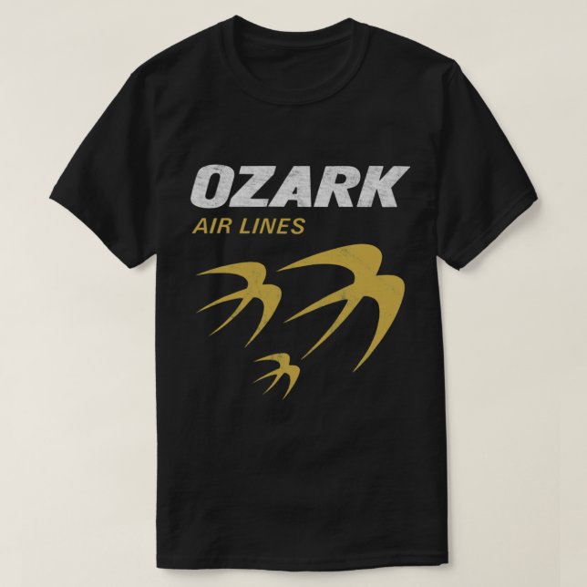 Camiseta Linhas Aéreas Ozark Retro (Frente do Design)