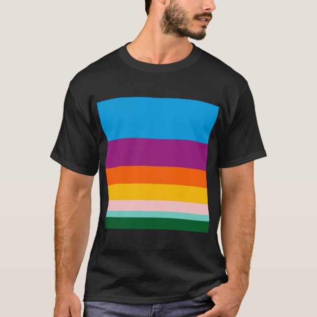 Camiseta Linhas coloridas (Frente)