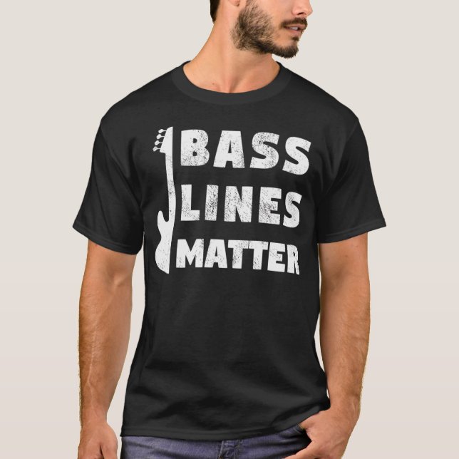 Camiseta Linhas De Bass Importam O Jogador De Guitarra Engr (Frente)