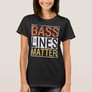 Camiseta Linhas de Bass Matam Jogador Guitarrista de Bass B