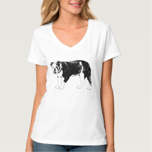 Camiseta Linhas de Bulldog da Cidade, Humor Animado